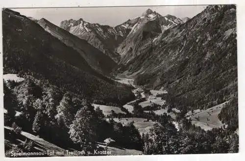 [Ansichtskarte] GERMANY  - Spielmannsau-Tal mit Trettach u. Kratzer. 