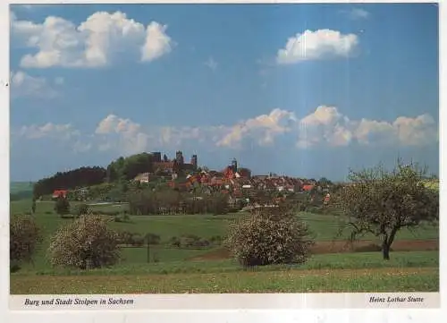 [Ansichtskarte] GERMANY  - Burg und Stadt Stolpen in Sachsen. 