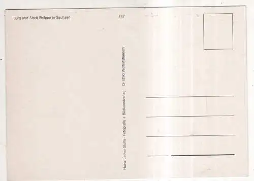 [Ansichtskarte] GERMANY  - Burg und Stadt Stolpen in Sachsen. 