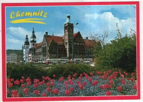 [Ansichtskarte] GERMANY  - Chemnitz - Blick zum Rathaus. 