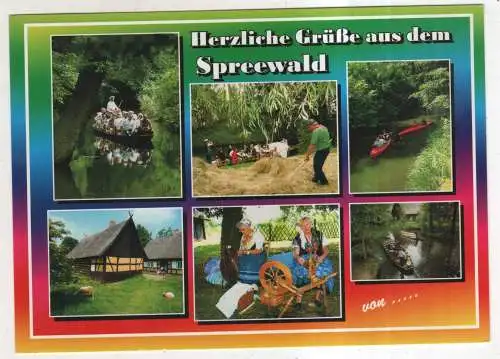 [Ansichtskarte] GERMANY  - Herzliche Grüße aus dem Spreewald. 