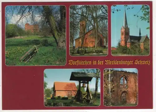 [Ansichtskarte] GERMANY  - Dorfkirchen in der Mecklenburger Schweiz. 