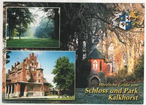 [Ansichtskarte] GERMANY  - Herzliche Grüße von Schloss und Park Kalkhorst. 