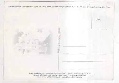 [Ansichtskarte] GERMANY  - Herzliche Grüße von Schloss und Park Kalkhorst. 