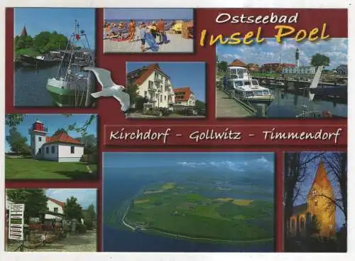 [Ansichtskarte] GERMANY  - Ostseebad Insel Poel - Kirchdorf - Gollwitz - Timmendorf. 