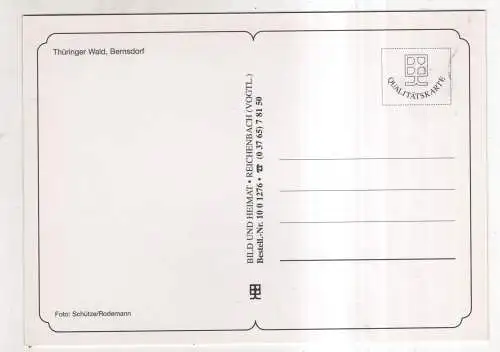[Ansichtskarte] GERMANY  - Thüringer Wald - Bernsdorf. 