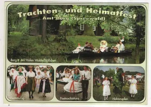 [Ansichtskarte] GERMANY  - Trachten- und Heimatfest - Am Burg / Spreewald. 