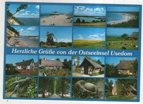 [Ansichtskarte] GERMANY  - Herzliche Grüße von der Ostseeinsel Usedom. 