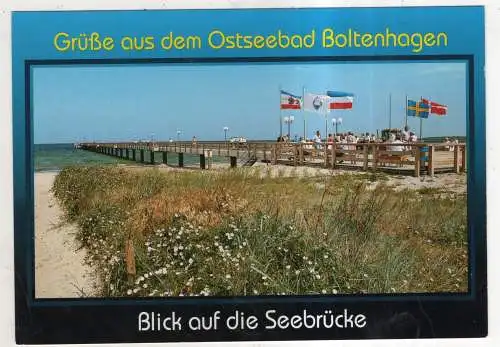 [Ansichtskarte] GERMANY  - Grüße aus dem Ostseebad Boltenhagen - Blick auf die Seebrücke. 