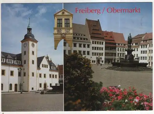 [Ansichtskarte] GERMANY  - Freiberg / Obermarkt. 