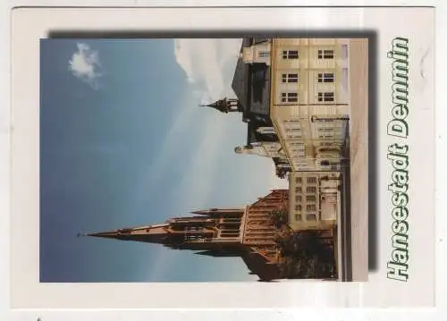 [Ansichtskarte] GERMANY  - Hansestadt Demmin - Rathaus mit Kirche St. Bartholomaei. 