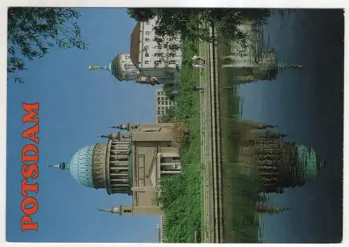 [Ansichtskarte] GERMANY  - Potsdam - Nikolaikirche und Altes Rathaus. 