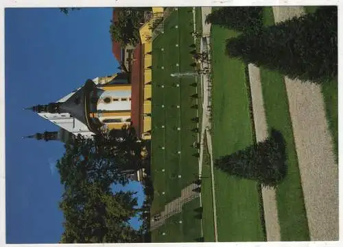 [Ansichtskarte] GERMANY  - Neuzelle - Klostergarten - Blick auf kath. Kirche. 