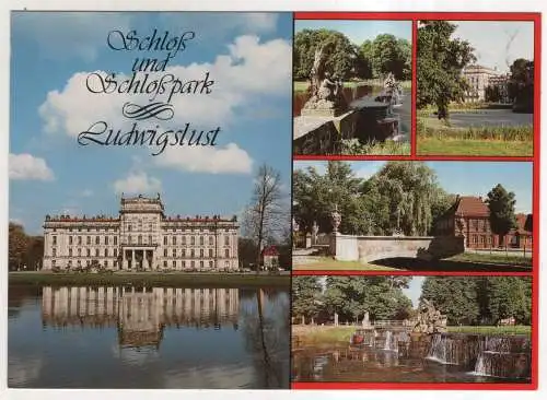 [Ansichtskarte] GERMANY  - Ludwigslust - Schloß und Schloßpark. 