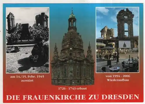 [Ansichtskarte] GERMANY  - Dresden - Die Frauenkirche zu Dresden. 