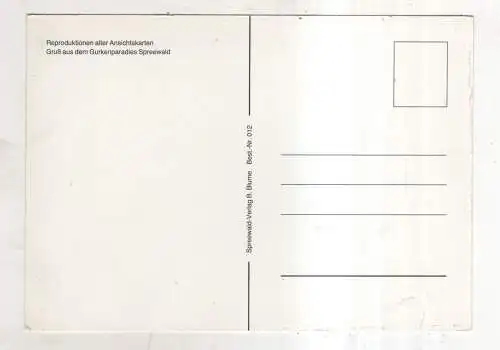 [Ansichtskarte] GERMANY  - Gruß aus dem Gurkenparadies Spreewald - REPRODUKTION. 