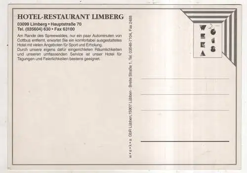 [Ansichtskarte] GERMANY  - Spreewald - Limberg - Hotel Restaurant Limberg. 