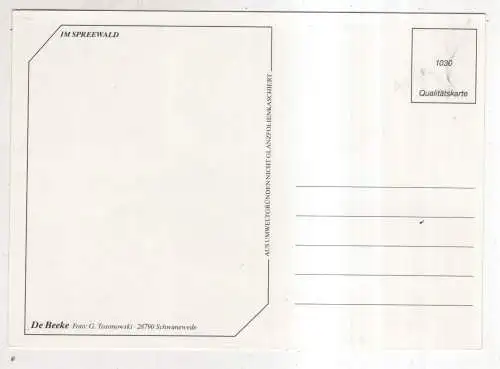 [Ansichtskarte] GERMANY  - Grüße aus dem Spreewald. 