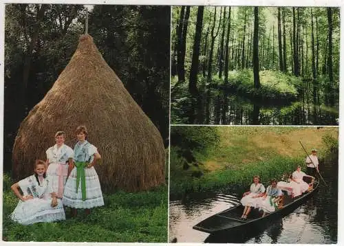 [Ansichtskarte] GERMANY  -  Spreewald - Wendische Trachten - Kahnfahrt - Hochwald. 