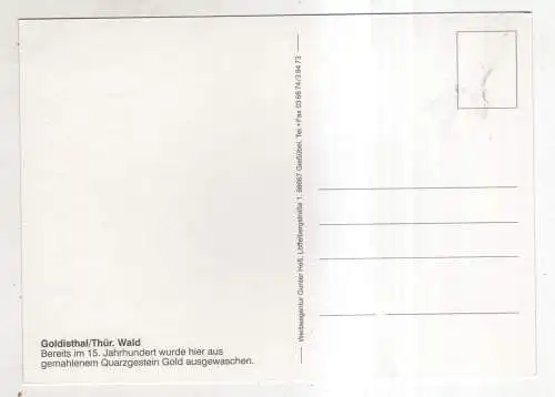 [Ansichtskarte] GERMANY  - Goldisthal - Thüringer Wald. 