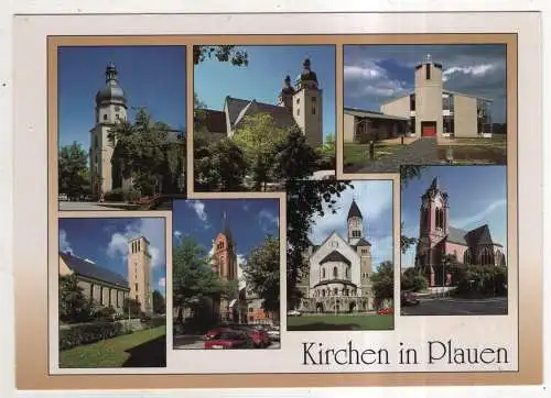 [Ansichtskarte] GERMANY  -  Kirchen in Plauen. 