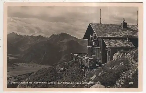 [Ansichtskarte] AUSTRIA - Pfrontenhütte am Aggenstein der Sektion Allgäu Kempten. 