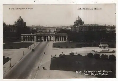 [Ansichtskarte] AUSTRIA - Wien - Heldenplatz mit Burgtor - Prinz Eugen-Denkmal. 