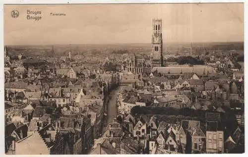 [Ansichtskarte] BELGIUM - Bruges / Brugge - Panorama. 