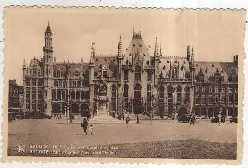 [Ansichtskarte] BELGIUM - Bruges / Brugge - Hotel du Gouvernement Provincial. 