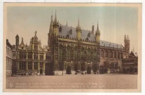 [Ansichtskarte] BELGIUM - Bruges / Brugge - La Justice de Paix, l'Hotel de Ville et la Basilique du St. Sang. 