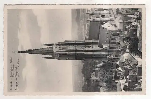 [Ansichtskarte] BELGIUM - Bruges / Brugge - Panorama de Eglise Notre-Dame. 