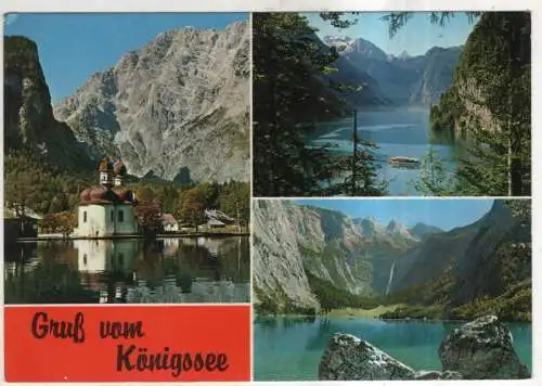 [Ansichtskarte] GERMANY  -  Gruß vom Königssee. 