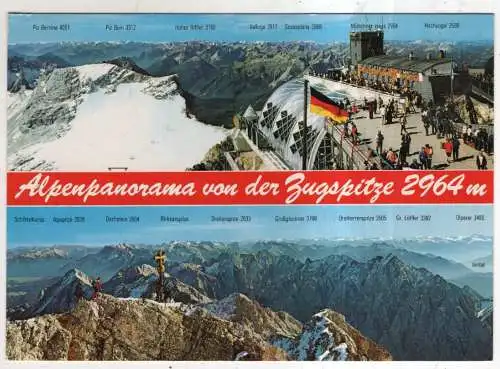 [Ansichtskarte] GERMANY  -  Alpenpanorama von der Zugspitze. 