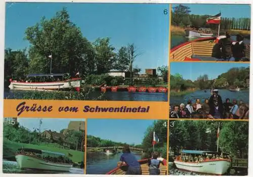 [Ansichtskarte] GERMANY  - Kiel - Wellingdorf - Schwentine-Motorboot-Fahrt. 