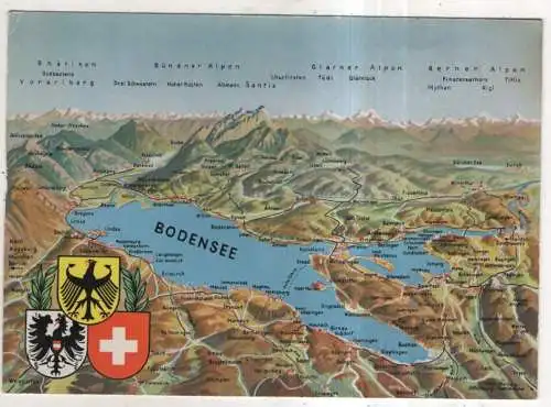 [Ansichtskarte] GERMANY / SWITZERLAND / AUSTRIA - Bodensee. 