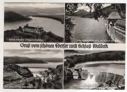 [Ansichtskarte] GERMANY  - Gruß vom schönen Edersee und Schloß Waldeck. 