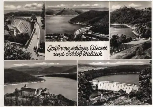 [Ansichtskarte] GERMANY  - Gruß vom schönen Edersee und Schloß Waldeck. 