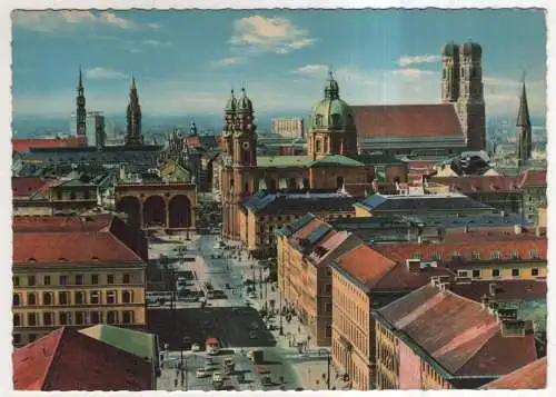 [Ansichtskarte] GERMANY  - München - Ludwigstraße mit Blick auf Zentrum. 