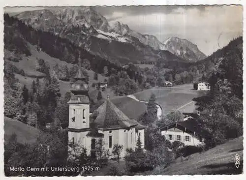 [Ansichtskarte] GERMANY - Maria Gern mit Untersberg. 