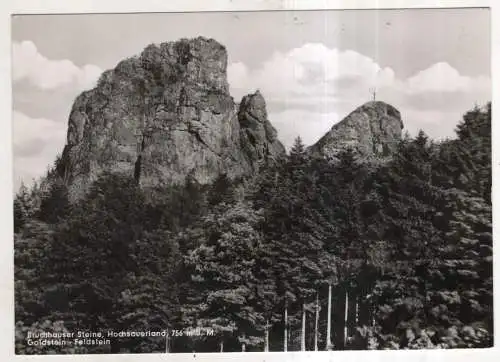 [Ansichtskarte] GERMANY - Bruchhauser Steine / Hochsauerland - Goldstein - Feldstein. 