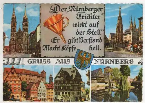 [Ansichtskarte] GERMANY - Gruss aus Nürnberg. 