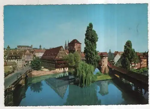 [Ansichtskarte] GERMANY - Nürnberg - Henkersteg und Blick auf die Burg. 