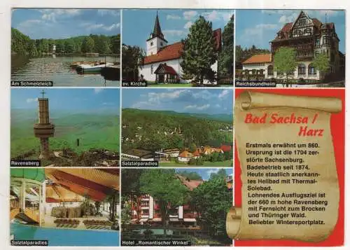 [Ansichtskarte] GERMANY - Bad Sachsa / Harz. 