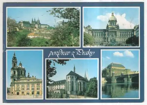 [Ansichtskarte] CZECH REPUBLIC - Praha - Pozdrav z Prahy. 