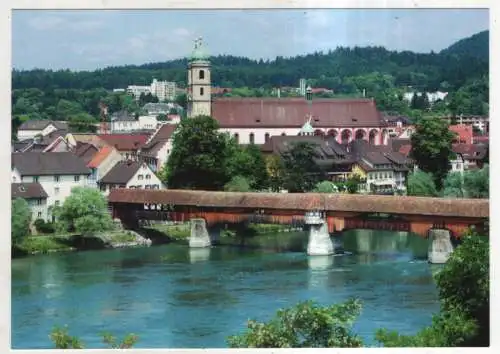 [Ansichtskarte] GERMANY - Bad Säckingen - St. Fridolinsmünster mit historischer Rheinbrücke. 