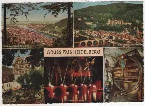 [Ansichtskarte] GERMANY - Gruss aus Heidelberg. 