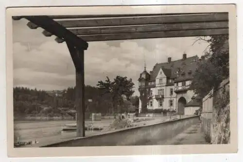 [Ansichtskarte] GERMANY -  Saalburg /Saale Thür.  - HO-Hotel Kranich mit Strandweg. 