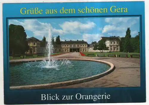 [Ansichtskarte] GERMANY - Gera - Blick zur Orangerie. 