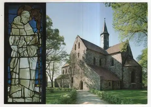 [Ansichtskarte] GERMANY - Kloster Zinna - Klosterkirche und Glasgemälde in der Hauptapsis. 