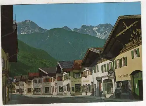 [Ansichtskarte] GERMANY - Mittenwald - Obermarkt mit Tiroler Berge. 
